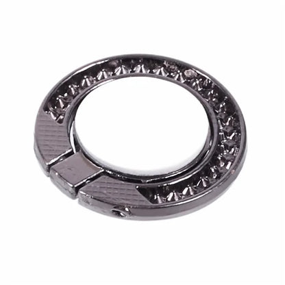 Round Phone Kickstand Adhesive Metal Phone Ring Holder Grip Flower Decoration