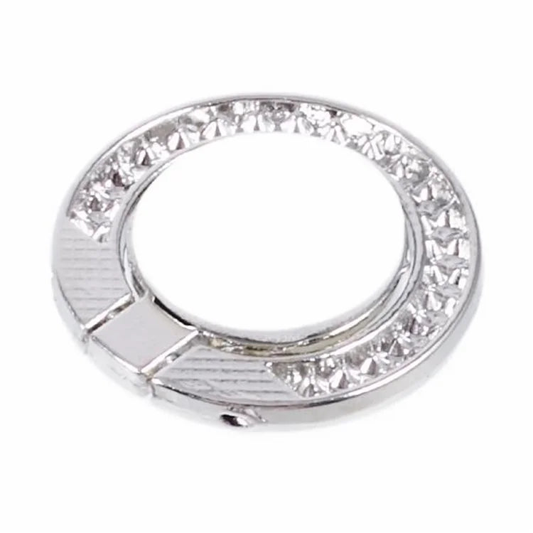 Round Phone Kickstand Adhesive Metal Phone Ring Holder Grip Flower Decoration