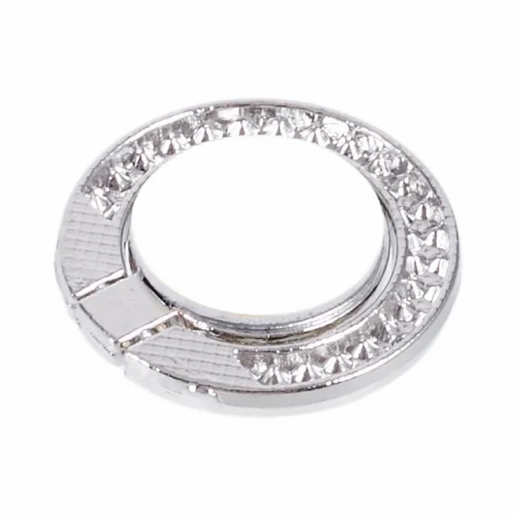 Round Phone Kickstand Adhesive Metal Phone Ring Holder Grip Flower Decoration