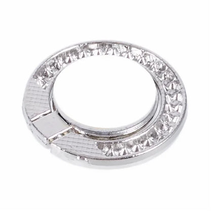 Round Phone Kickstand Adhesive Metal Phone Ring Holder Grip Flower Decoration