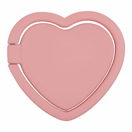 Cell Phone Ring Holder Kickstand Love Heart Shaped Metal Phone Grip