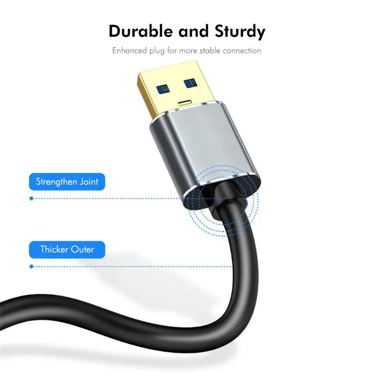 ENKAY HAT PRINCE 1.5m USB 3.1 Type-C to USB 3.0 Micro B Cable for Camera Hard Drive Charging Data Cable