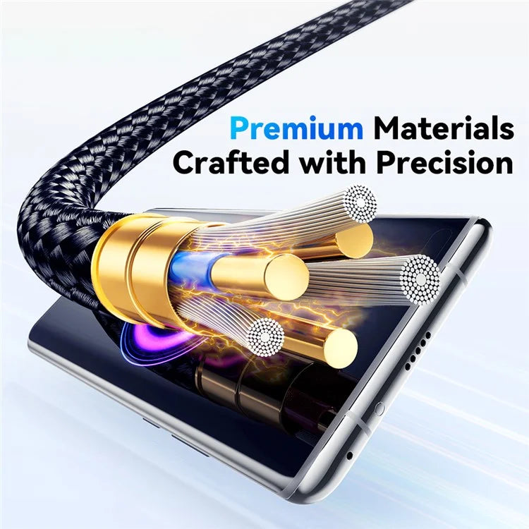 ESSAGER EXC120-HCA0G-P 2m USB-A to Type-C for Xiaomi Fast Charging 120W Digital Display Data Cable