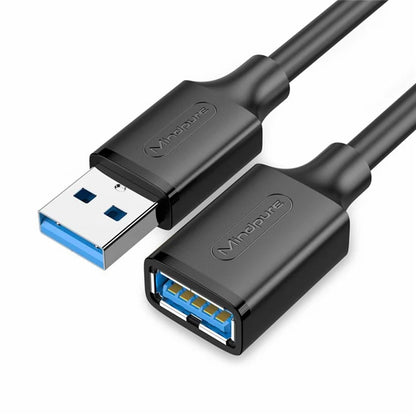 MINDPURE US103 1.5m Fast Speed USB 3.0 Extension Cable Male to Female Extender Cord for Laptop PC