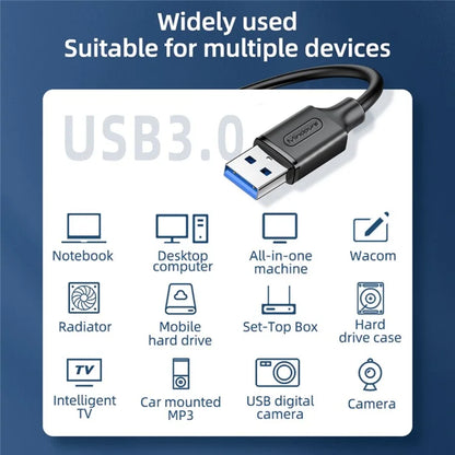 MINDPURE US101 2m High Speed Bi-Directional Data Transfer USB 3.0 Male to Male Extension Cable