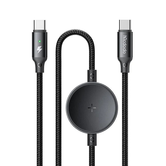 MCDODO CA-4170 1.5m Type-C to Type-C 60W Charging Cable with Wireless Charger for Samsung Watch