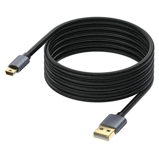 10m USB 2.0 to Mini B Male Charger Cord USB Mini to USB Charging Cable for PS3 Controller / MP3 Player / Camera