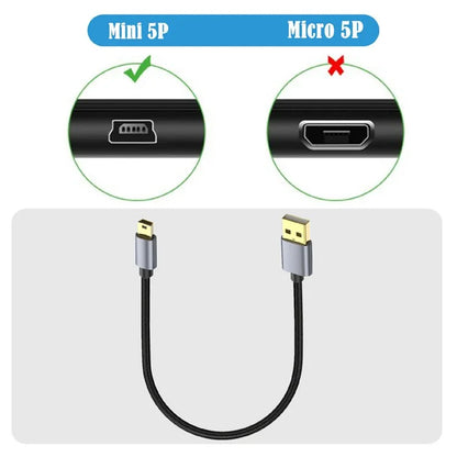 10m USB 2.0 to Mini B Male Charger Cord USB Mini to USB Charging Cable for PS3 Controller / MP3 Player / Camera