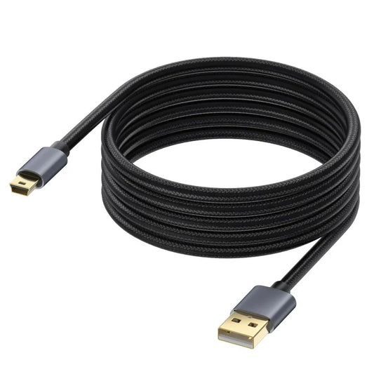 3m USB 2.0 to Mini B Male Charger Cord USB Mini to USB Charging Cable for PS3 Controller / MP3 Player / Camera