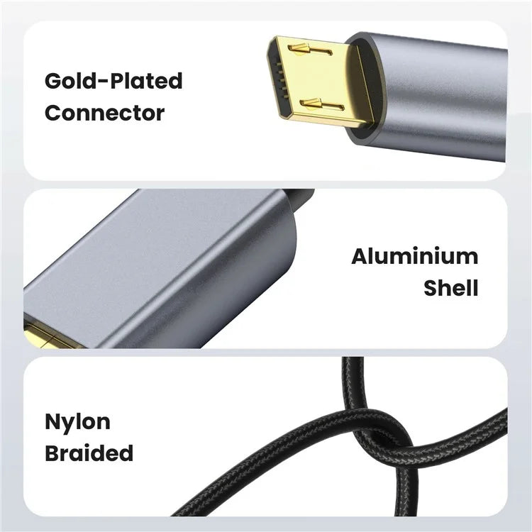 5m 480Mbps USB A to Micro Charge and Sync USB Cable for Samsung Galaxy J7 / S7 / S6 / Kindle Fire HD Tablets / PS4