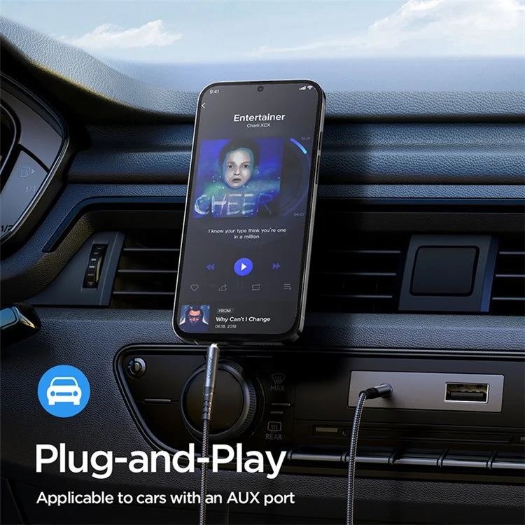 JOYROOM SY-A08 1.2m 3.5mm Male to Male Nylon Braided Cable Stereo Sound AUX Audio Cable