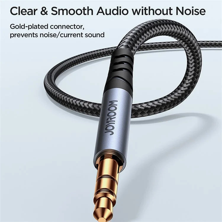 JOYROOM SY-A08 1.2m 3.5mm Male to Male Nylon Braided Cable Stereo Sound AUX Audio Cable