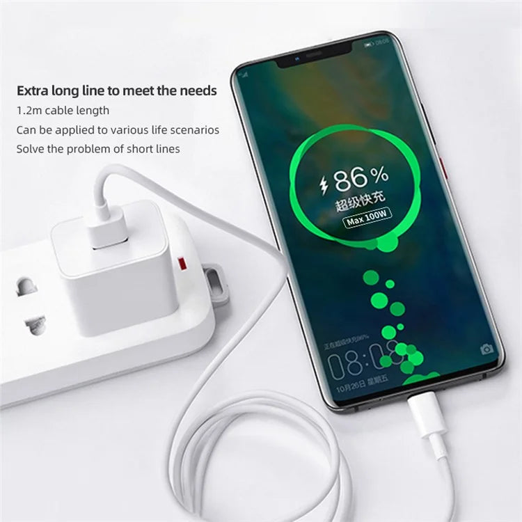 ZUZG 1.2m 6A USB-A to Micro Data Cable PVC Wire Sync Quick Charging Cable