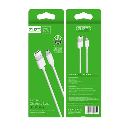 ZUZG 1m Micro Charging Cord USB to Micro Data Cable PVC Flexible Charging Cable