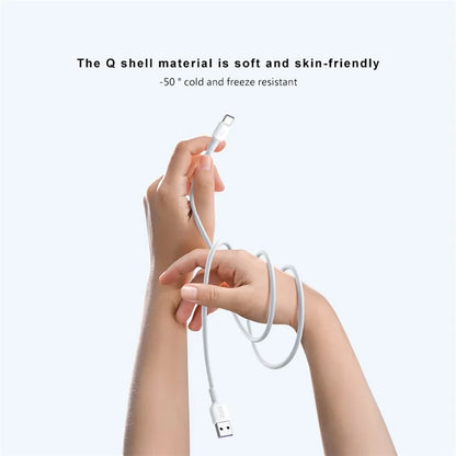 ZUZG ZC-GF01 1.2m Micro Silicone Cable 6A Fast Charging Data Transmission Cord