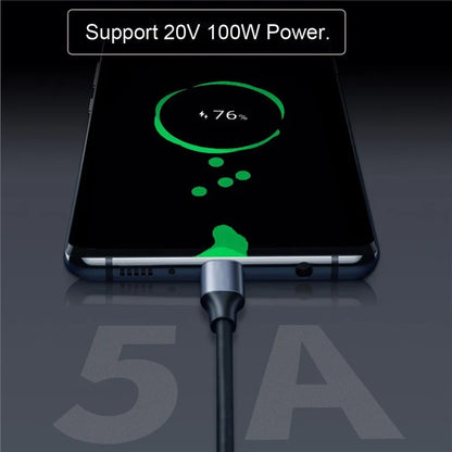 UC-058-UP-3.0M 3m 90-Degree Angled USB-C USB 3.1 Male to Female Cord Aluminum Alloy Connector Extension Cable