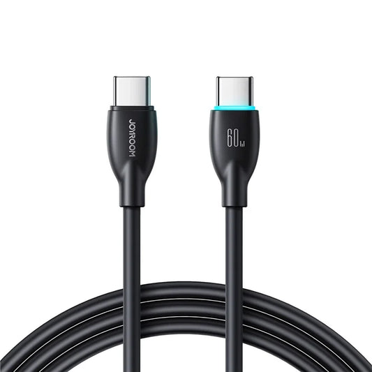 JOYROOM S-A30 Star-Ring Series 1m Type-C to Type-C 60W Fast Charging Cable PVC Data Cord