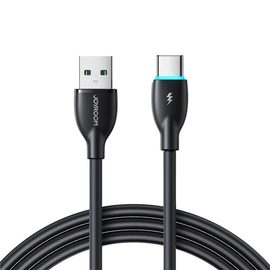 JOYROOM S-A30 Star-Ring Series 1m USB-A to Type-C 3A Fast Charging Cable Data Sync PVC Cord