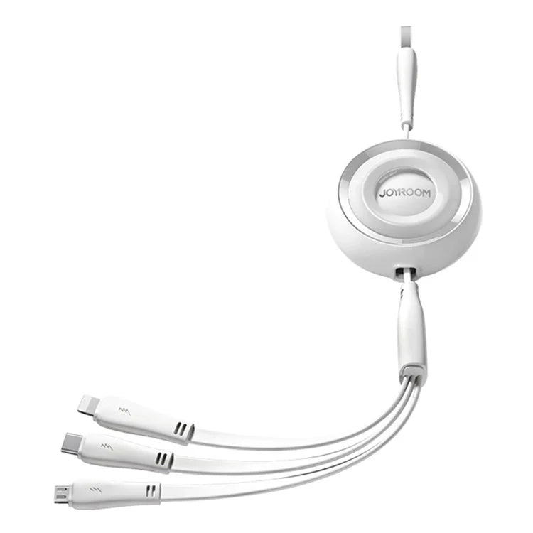 JOYROOM S-A40 3-in-1 Mini Retractable Charging Cable 1m 3.5A Charging Data Cable