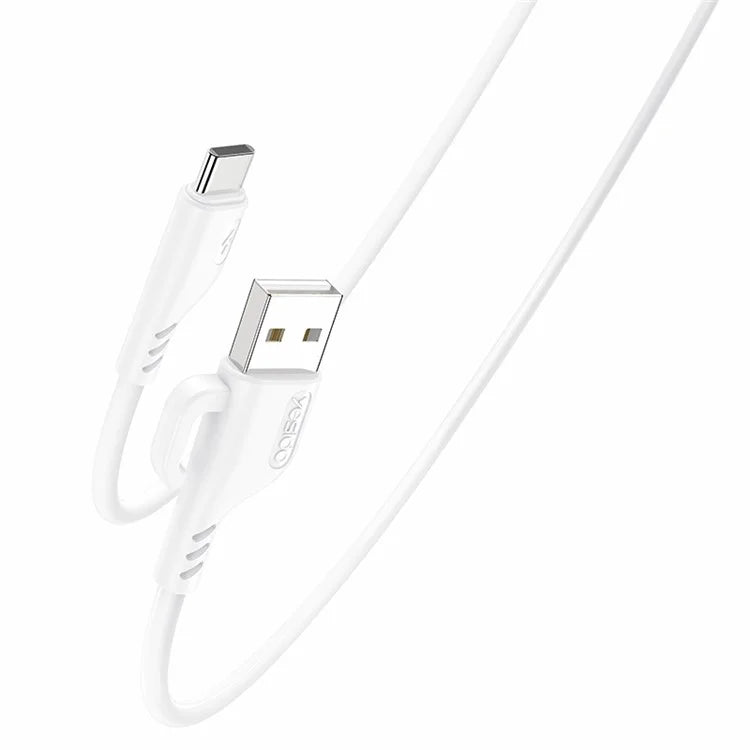 YESIDO CA105 USB Data Cable 1.2m 2.4A PVC Charging Cord with Hanging Hook