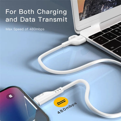 YESIDO CA105 USB Data Cable 1.2m 2.4A PVC Charging Cord with Hanging Hook