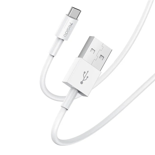 YESIDO CA22 2A Type-C Charging Cable Anti-Stretch PVC Flexible 1.2m USB Data Cable