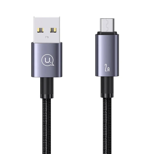 USAMS US-SJ670 Sufeng Series 2m USB-A to Micro-USB 2A Fast Charging Cable Data Cord