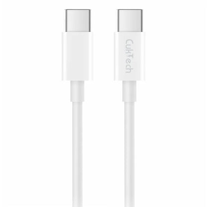 CUKTECH KLC-5499 1m Type-C to Type-C Data Cable Flexible TPE 5A Charging Cable Built-In Emark Chip