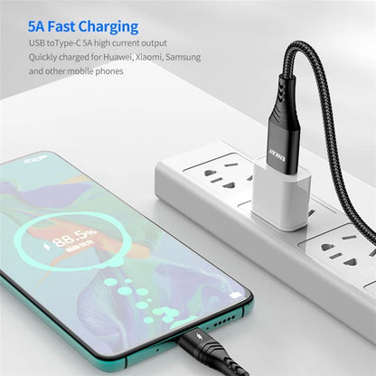 ENKAY Type-C / USB to iP / Type-C / Mcro USB Charging Cable, 2m 5A Fast Charging Data Cable