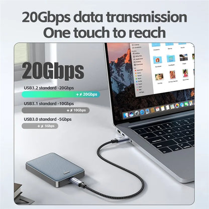 JASOZ D120 2m USB3.2 4K / 60Hz High Definition PD 240W Type-C Data Cable