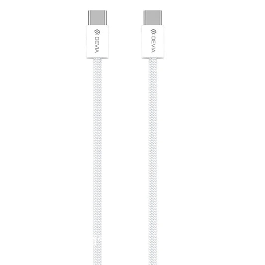 DEVIA Smart Series EC325 1m Type-C to Type-C PD 60W Data Cable Fast Charging Woven Cord