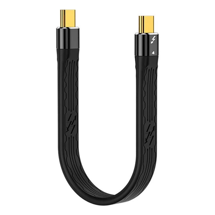 Type-C to Type-C Thunderbolt 4 FPC Cable PD 100W Fast Charging Data Cable with Audio Video Transmission