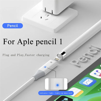 50cm USB-A Adapter Cable for Apple Pencil (1st Generation) USB-A Charger Connector Cord Cable