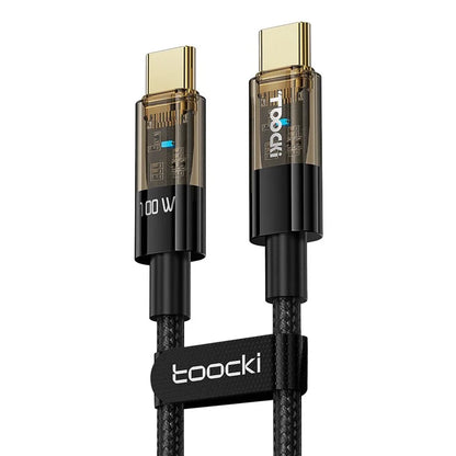 TOOCKI TQ-X06C2 Type-C to Type-C Cable, 2m 100W Charging Data Cable