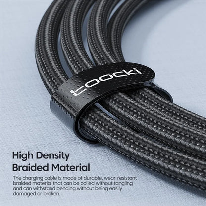 TOOCKI TQ-X06C2 Type-C to Type-C Cable, 2m 100W Charging Data Cable