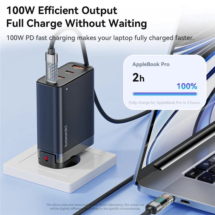 TOOCKI TQ-X36C2 2m PD 100W USB-C Cable Fast Charging 480Mbps Data Cord