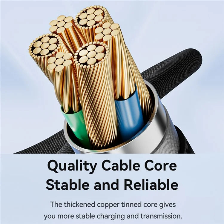 TOOCKI TQ-X36C2 1m E-Marker Chip PD 60W Fast Charging Type-C Cable
