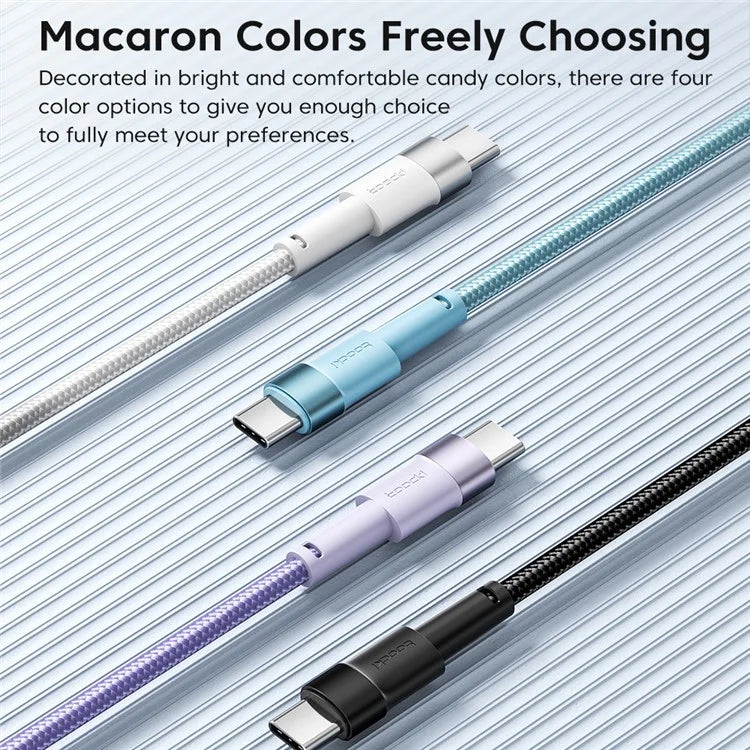 TOOCKI TQ-X16A3 2m 3A Fast Charging USB to Type-C Data Cable Braided Wire