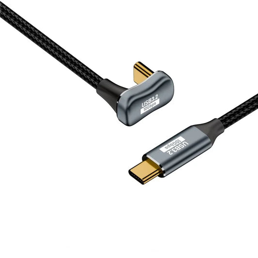 3m Nylon Braided Type-C Male to Male Cord USB 3.2 Gen 2 10Gbps 100W Fast Charging Cable