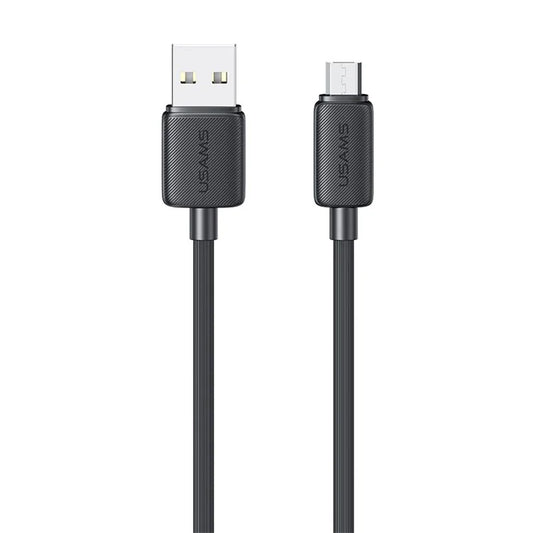 USAMS US-SJ690 1m Micro USB 2A Fast Charging Cable Copper Wire 480Mbps Data Transmission Cord