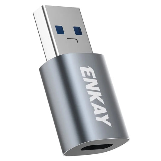 ENKAY ENK-AT118 USB 3.1 Male to Type-C Female Converter Data Transfer Fast Charging Adapter
