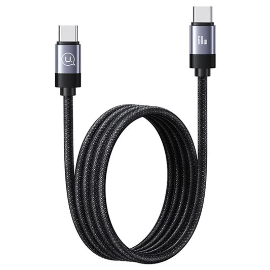 USAMS Rui Series SJ704 Magnetic Data Cable Type-C To Type-C Charging Cable 60W 1m