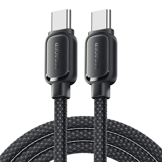 ESSAGER 1m Type-C to Type-C Cable 60W 480Mbps Data Cord Magnetic Storage Line