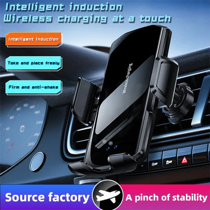 SD10 Air Vent Car Mount Smart Sensor Wireless Charging Car Phone Holder Charger