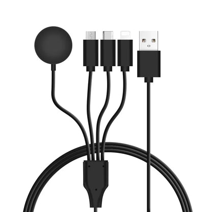 122cm USB to Type-C / 8-pin / Micro / Square Watch Wireless Charger Splitter Cable for Apple Watch / Phone, with Decoding Chip