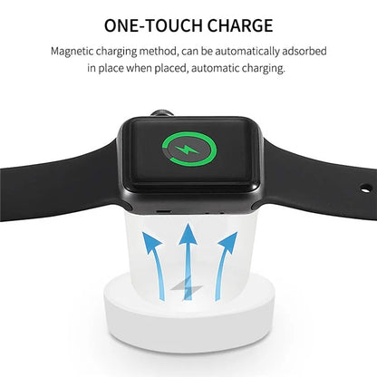 122cm USB to Type-C / 8-pin / Micro / Square Watch Wireless Charger Splitter Cable for Apple Watch / Phone, with Decoding Chip