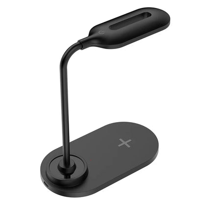 HT-510 2-in-1 Eye Protection LED Desk Lamp 15W Phone Wireless Charger
