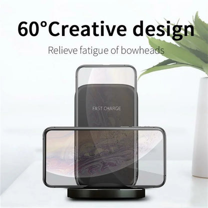 Wireless Charger 15W Fast Charging Stand Desk Phone Charger Pad