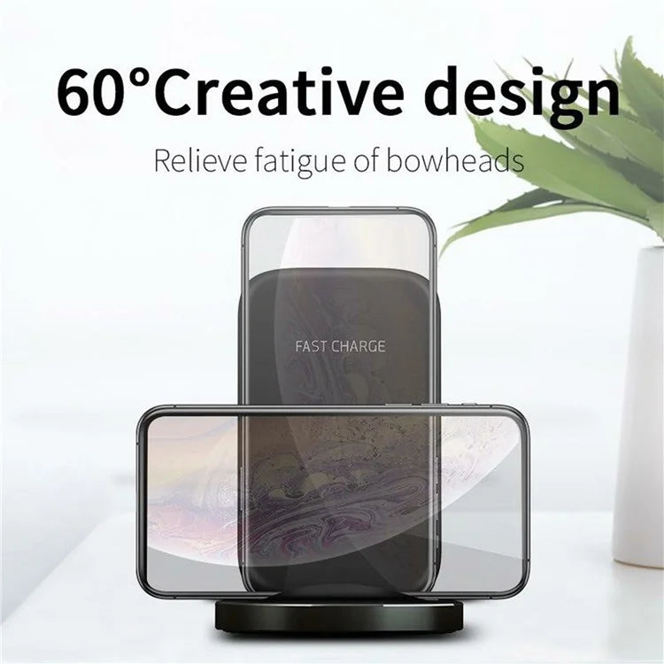 Wireless Charger 15W Fast Charging Stand Desk Phone Charger Pad