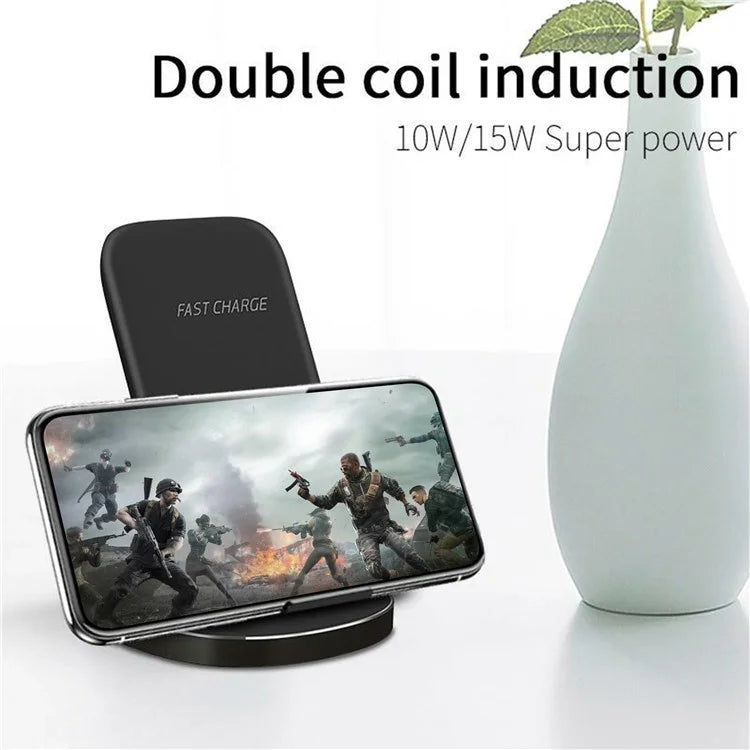 Wireless Charger 15W Fast Charging Stand Desk Phone Charger Pad